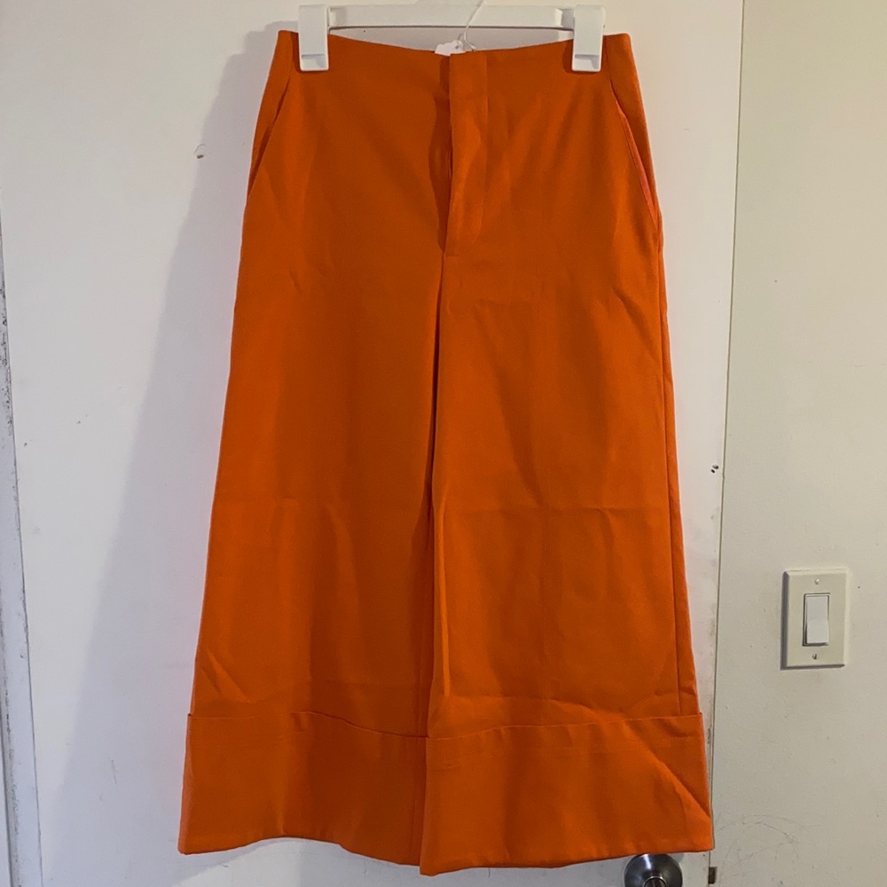 Alice + Olivia Vibrant Orange Trousers